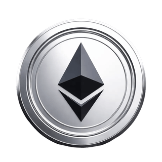 Moneta Ethereum (ETH) ukazana jako unoszący się element graficzny